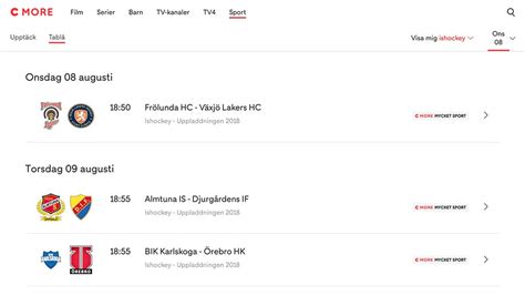 SHL Live Streaming and TV Schedule .